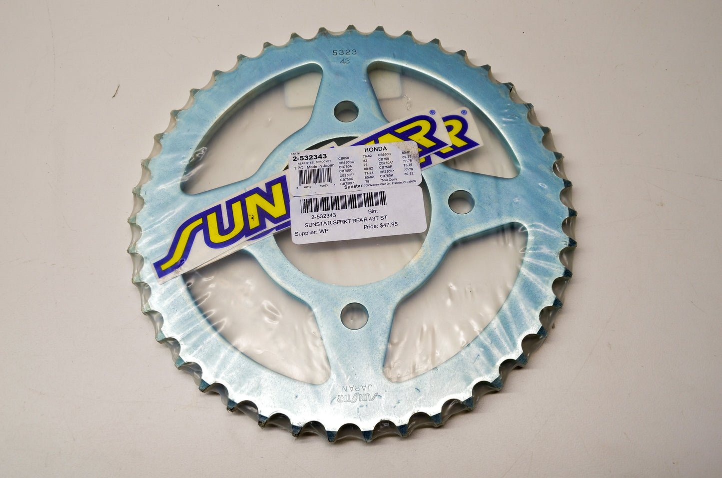 Sunstar 2-532343 Sprocket 43T