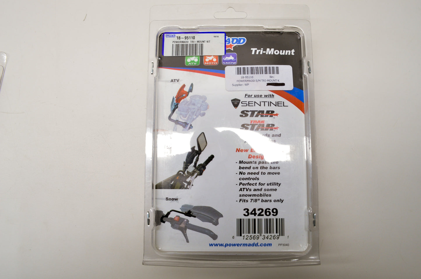 POWERMADD 34269, 18-95110 Tri-Mount Kit NOS