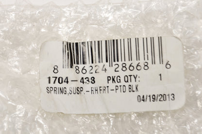 OEM Arctic Cat 1704-438 Black Front Right Hand Suspension Spring NOS