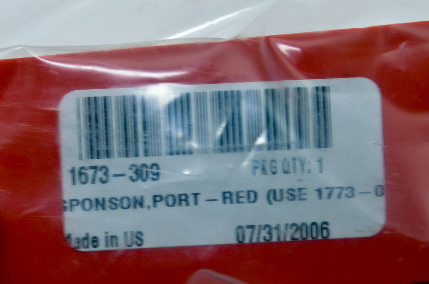 OEM Arctic Cat 1673-309 Red Sponson