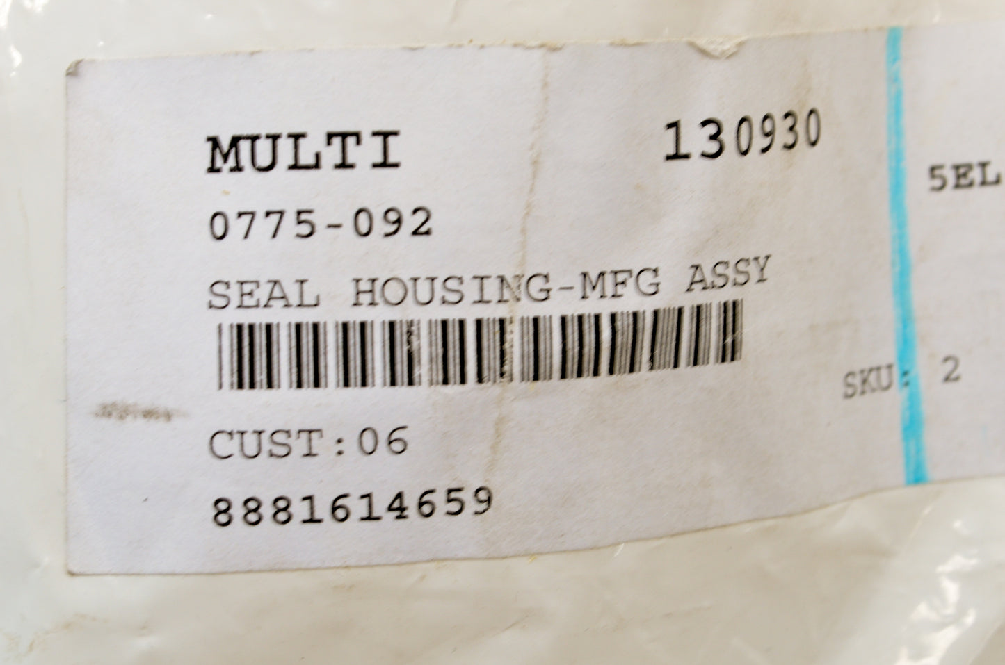 OEM Arctic Cat 0775-092 Housing Seal Assembly