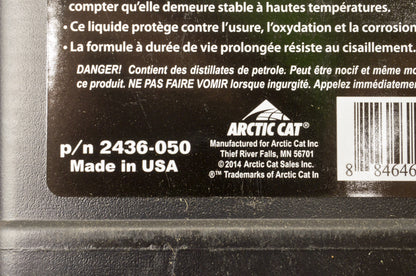 OEM Arctic Cat 2436-050 Synthetic Transaxle Fluid 41 Fl Oz Bottle