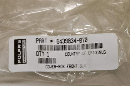 OEM Polaris 5439034-070 Black Front Box Cover