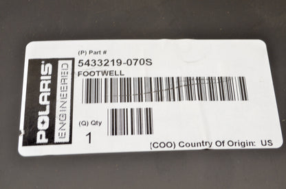 OEM Polaris 5433219-070S Black Footwell