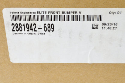 OEM Polaris 2881942-689 Blue Aluminum Elite Front Bumper