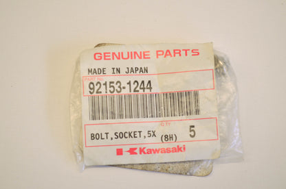 OEM Kawasaki 92153-1244 Socket Bolt 5X16 NOS