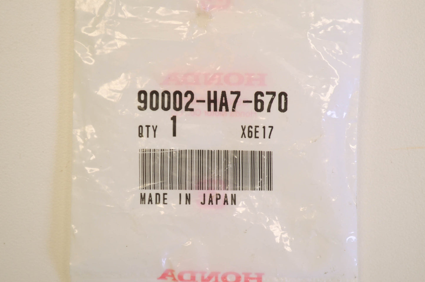 OEM Honda 90002-HA7-670 Flange Bolt (6X13) NOS