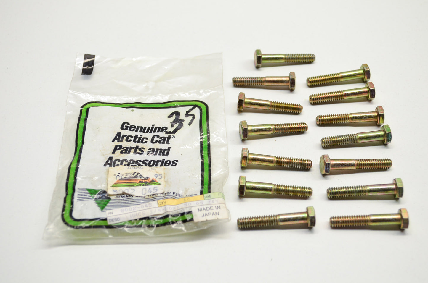 OEM Arctic Cat 8002-045 Cap Screw 1/4-20x1.50 Qty 14 NOS