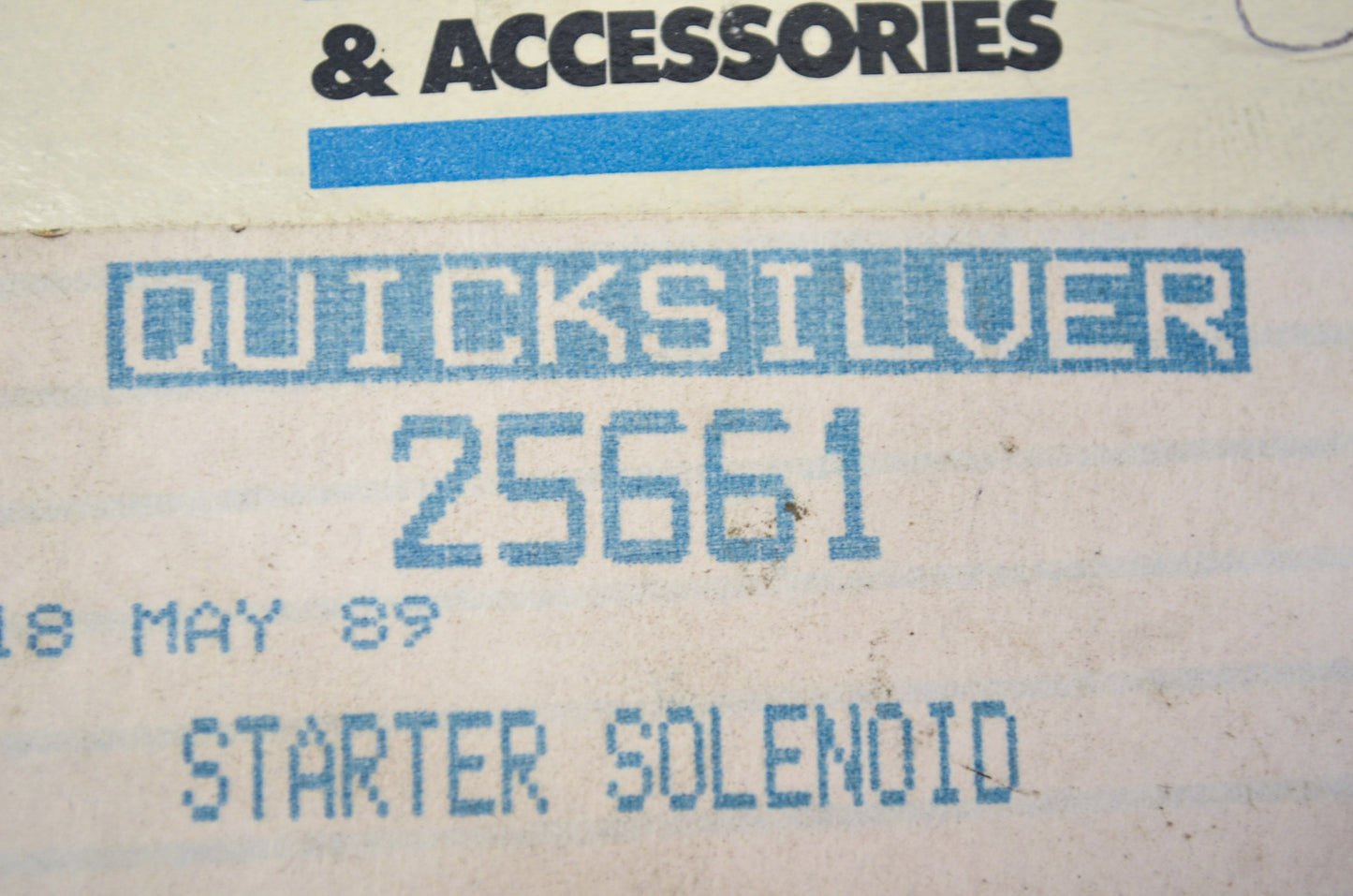 New OEM Mercury Starter Solenoid Mercruiser Racing Sterndrive NOS