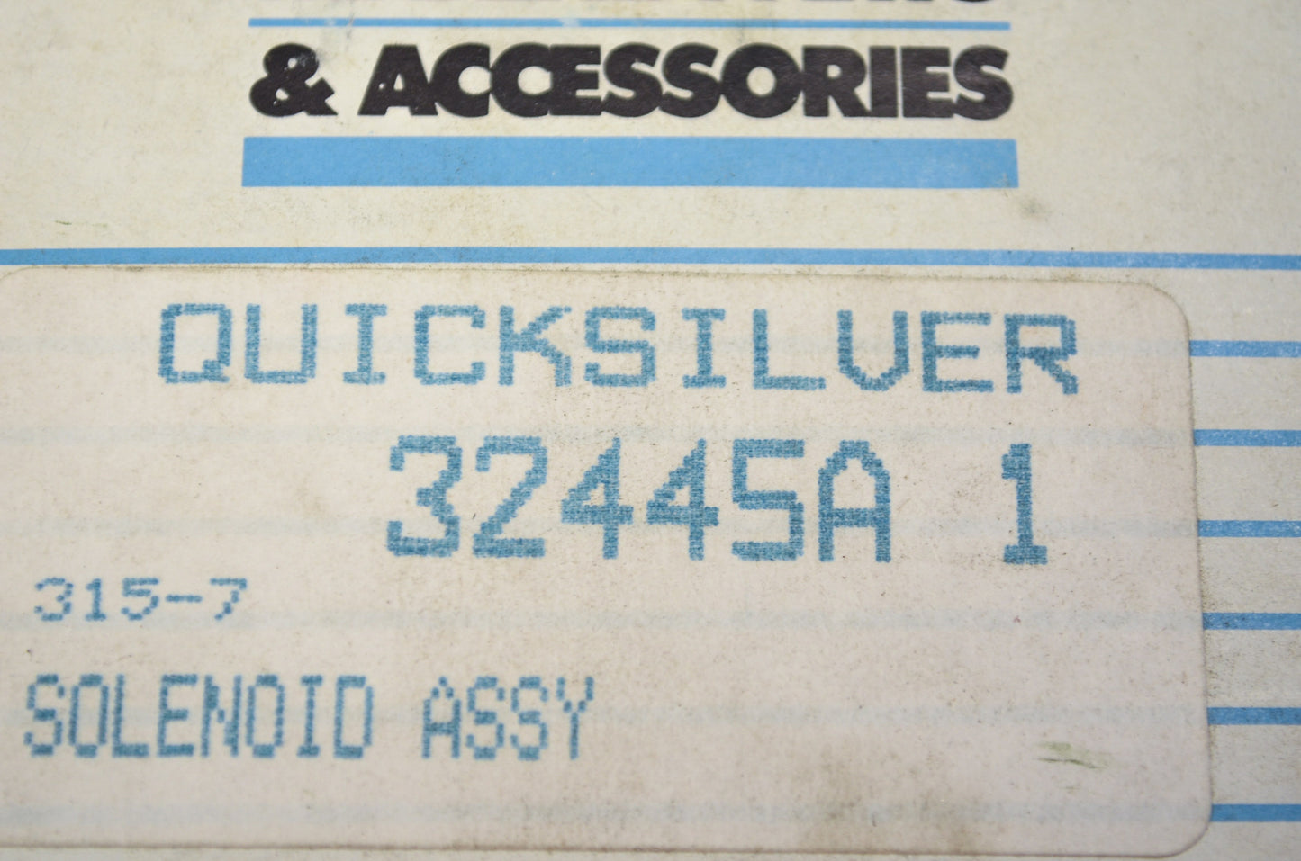 New OEM Mercury 32445A1 Starter Solenoid Assy NOS