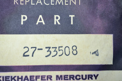 New OEM Mercury 27-33508 Rubber Gasket NOS