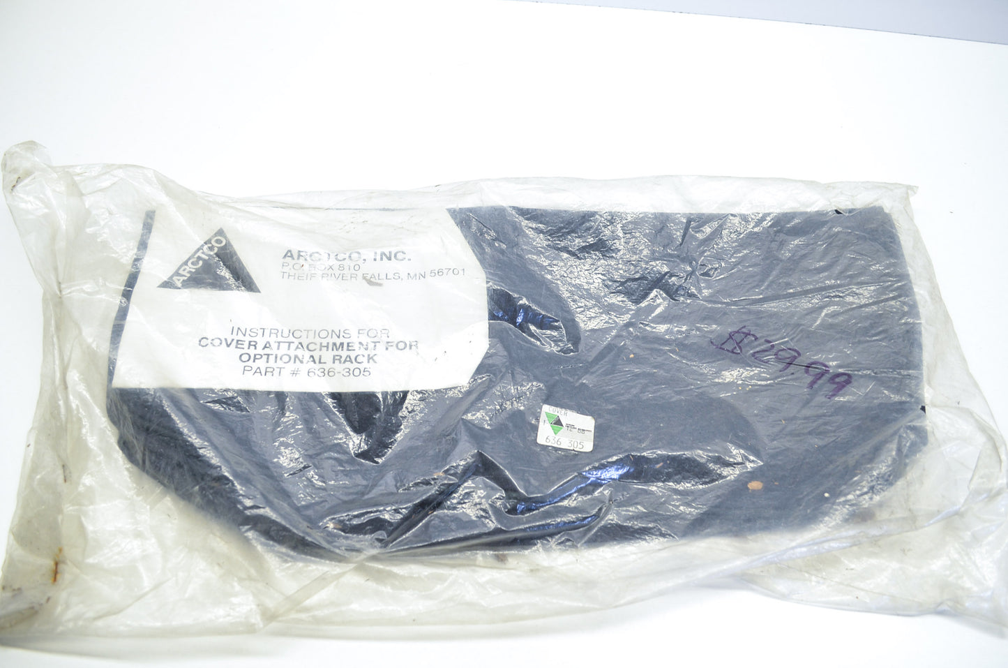 OEM Arctic Cat 0636-305 Cover For Rack Option NOS