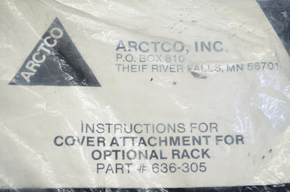 OEM Arctic Cat 0636-305 Cover For Rack Option NOS