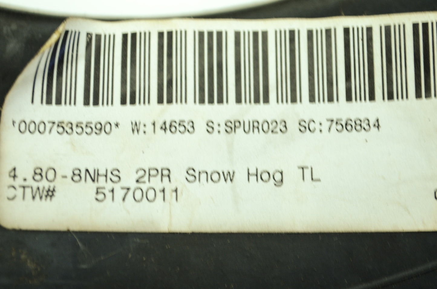 New Carlisle 4 80 X 8 NHS Tire NOS