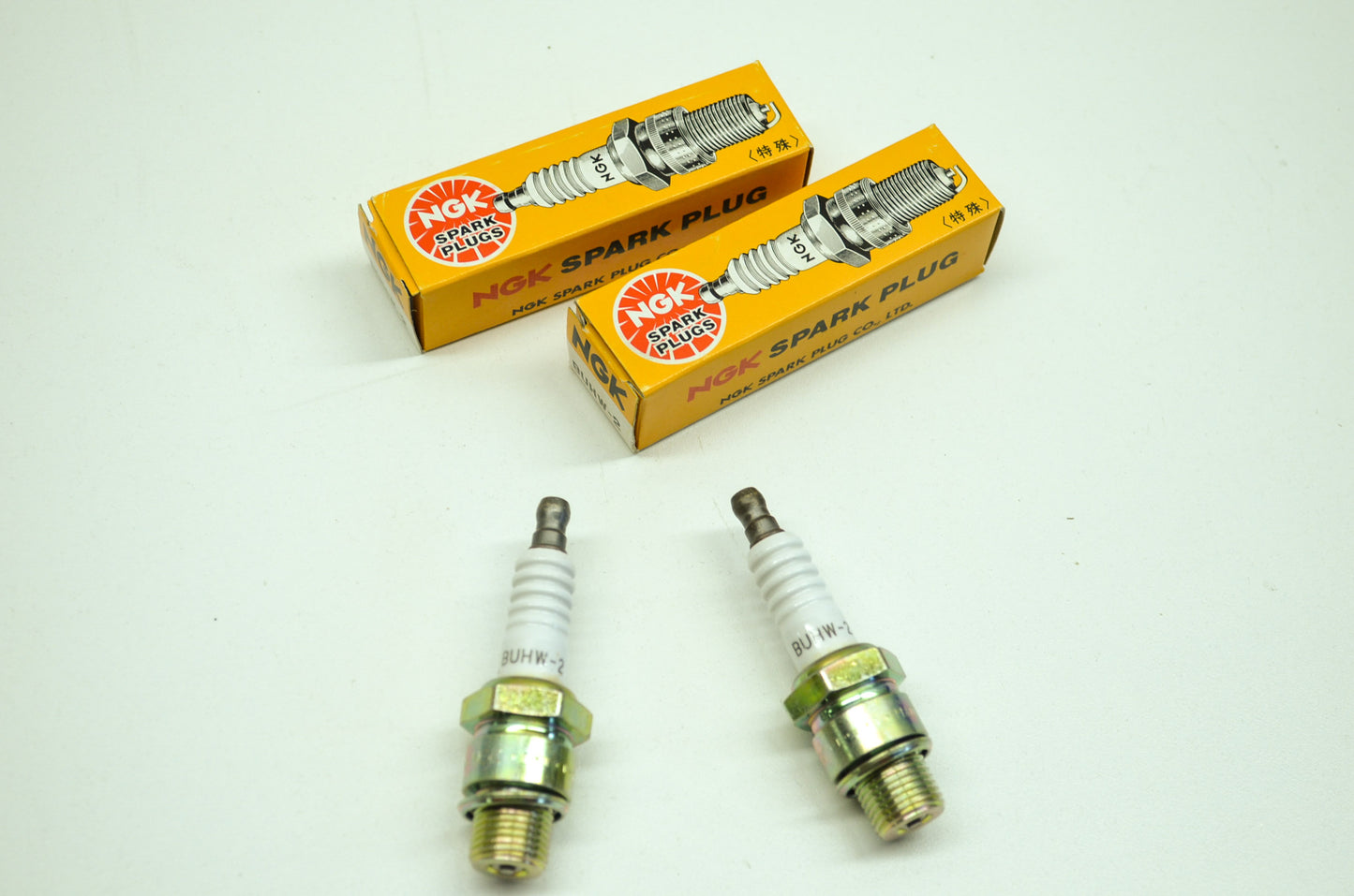 New NGK BUHW-2 Spark Plugs Qty 2 NOS