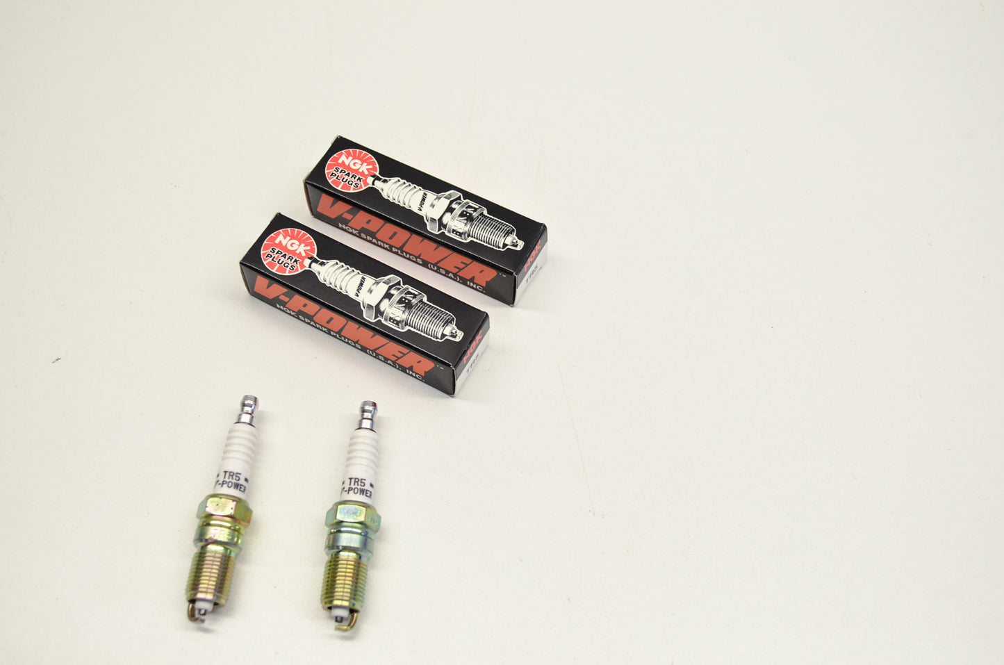New NGK TR5 Spark Plugs Qty 2 NOS