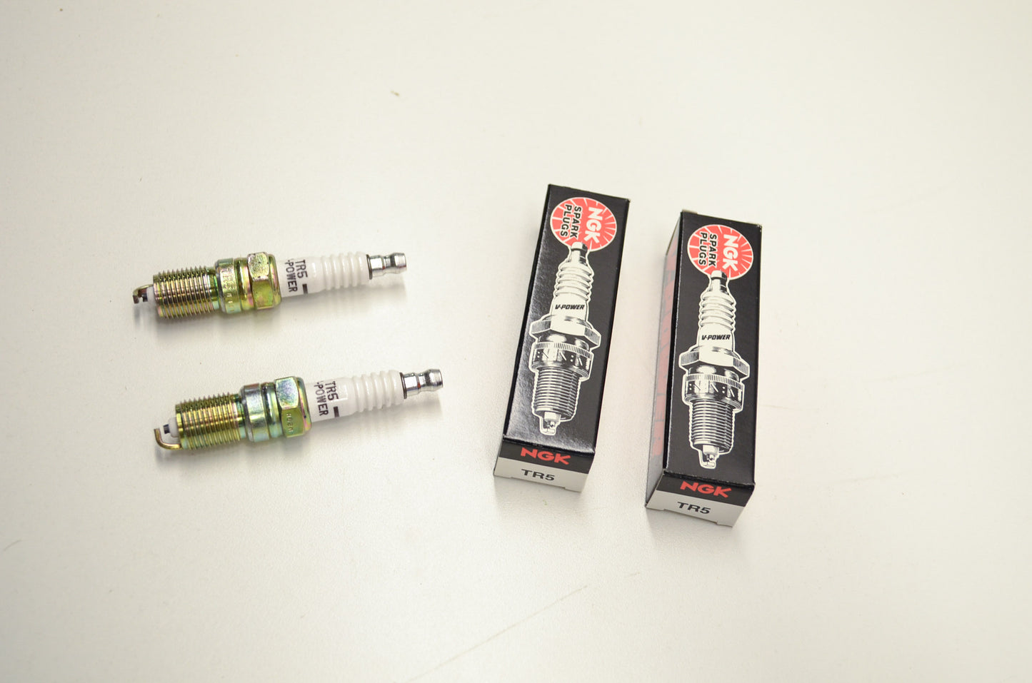 New NGK TR5 Spark Plugs Qty 2 NOS