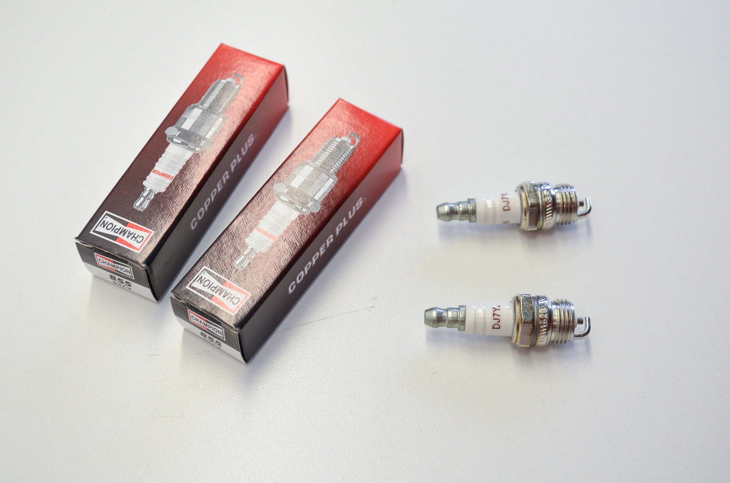 New Champion DJ7Y Spark Plugs Qty 2 NOS