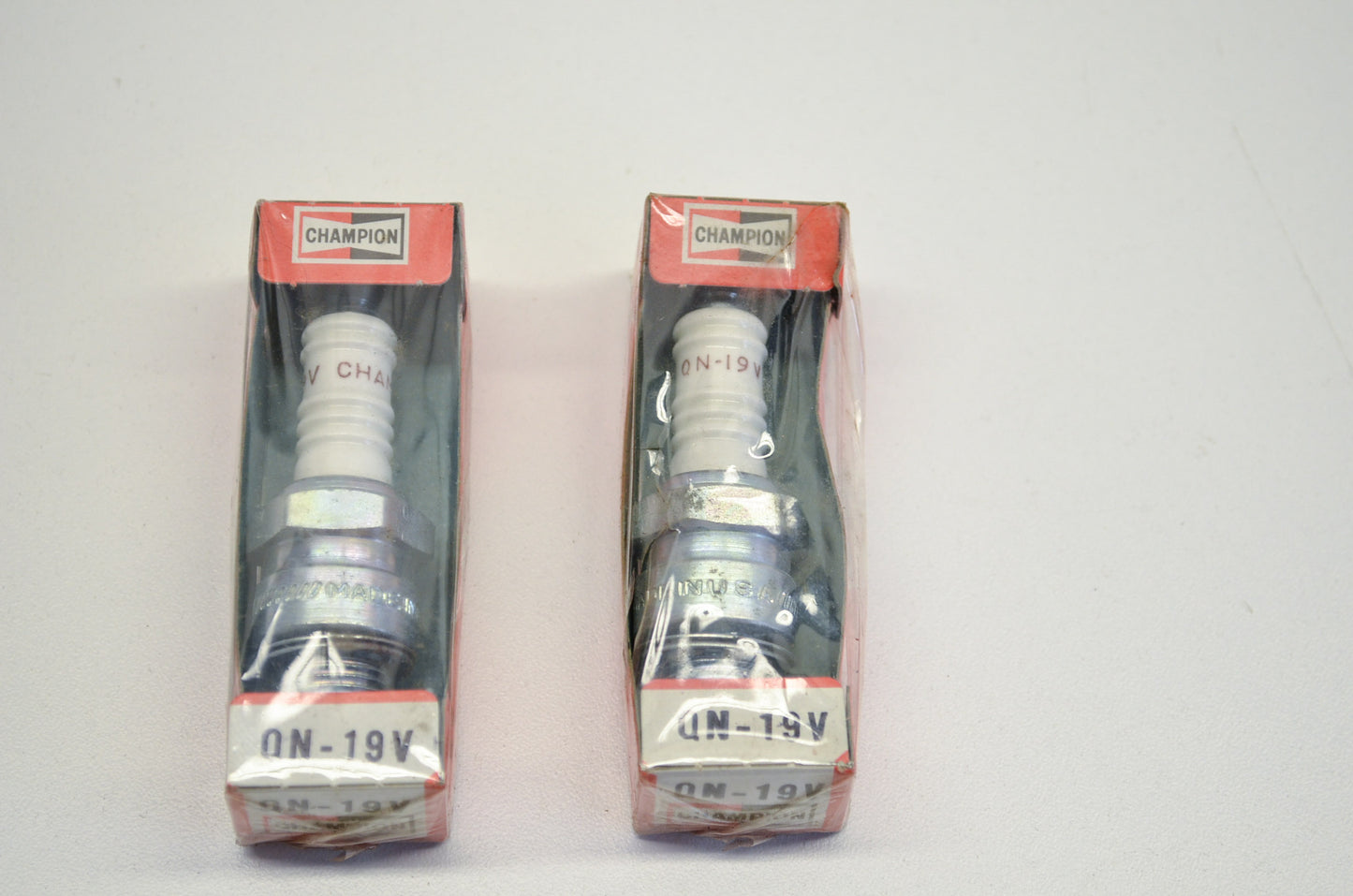 New Champion QN-19V Spark Plugs Qty 2 NOS