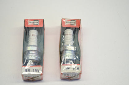 New Champion QN-19V Spark Plugs Qty 2 NOS