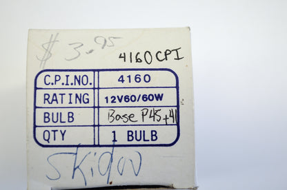 New CPI 4160 Headlight Bulb NOS