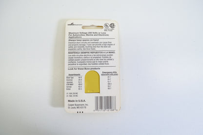 New Buss AGC-10 Glass Fuses 5pk NOS