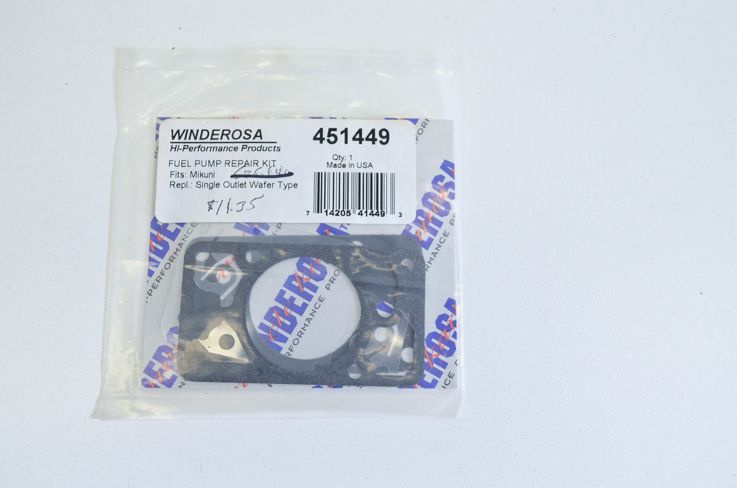 Winderosa 451449 Fuel Pump Repair Kit NOS