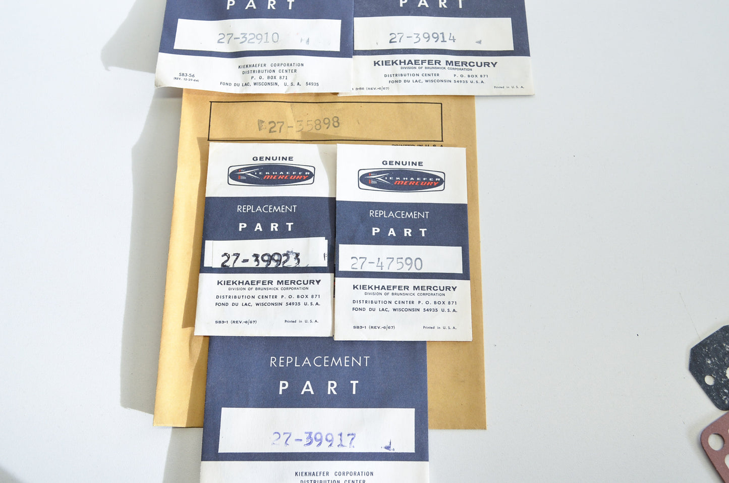 New OEM Mercury Exhaust Manifold Gasket Set Mercruiser NOS