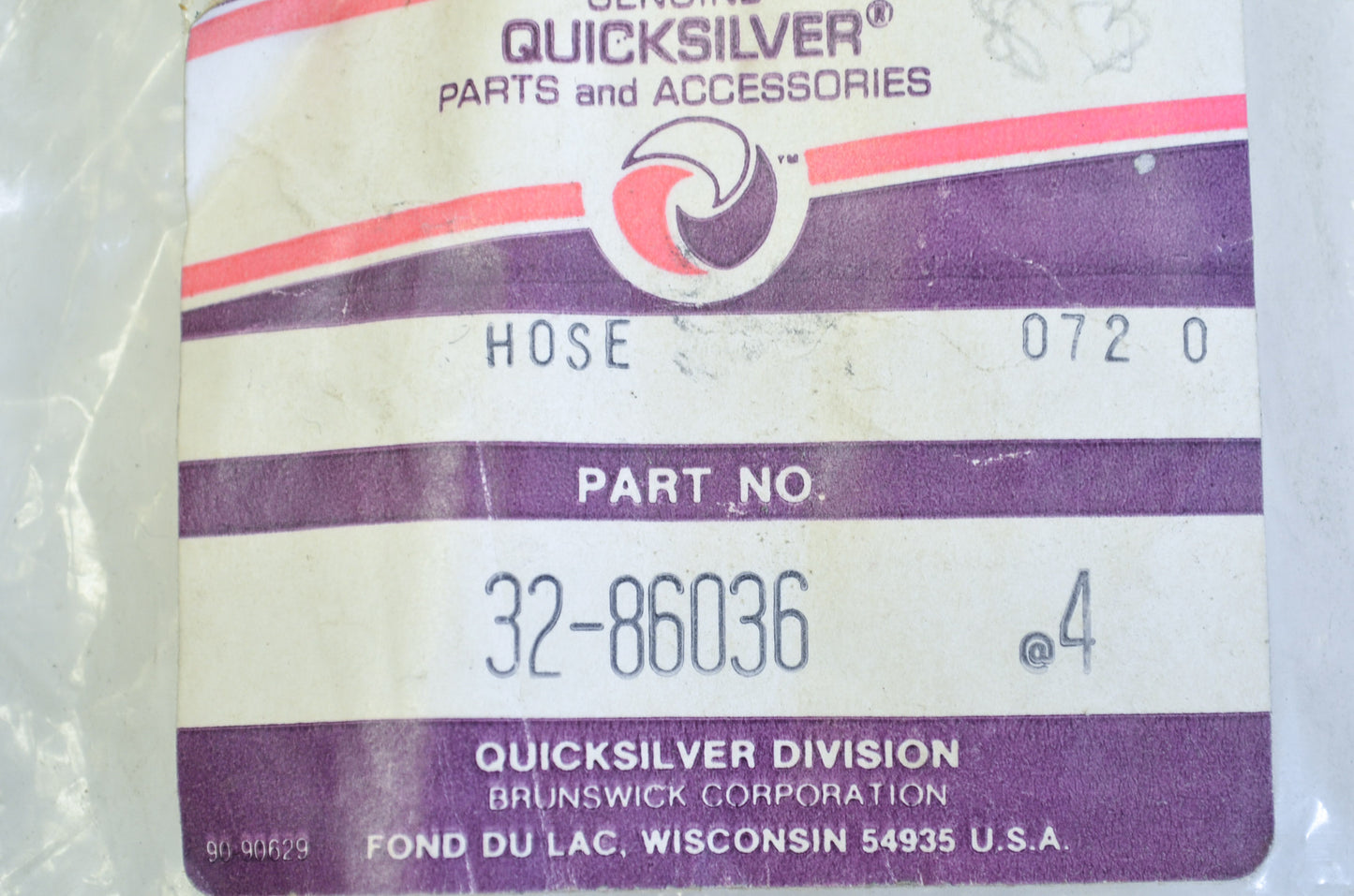 New OEM Mercury 32-86036 Trim Hose Mercruiser Racing Outboard NOS