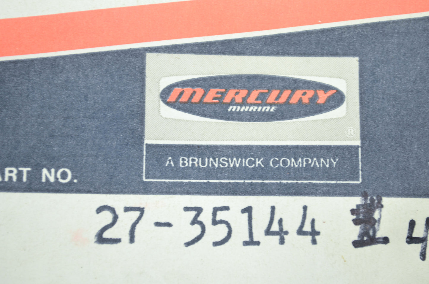 New OEM Mercury 27-35144 Gasket NOS