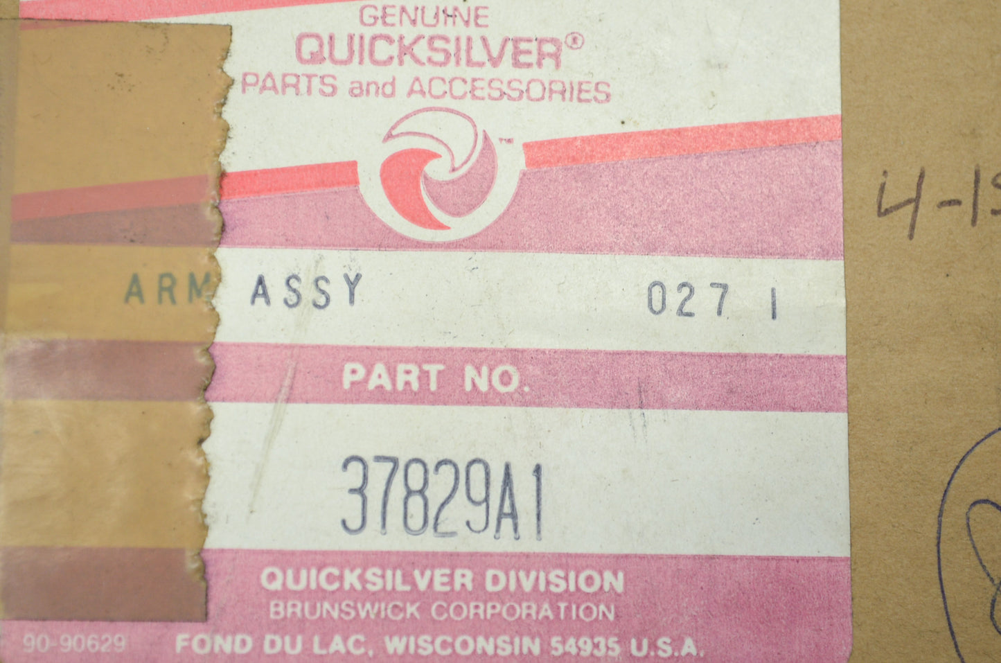 OEM Mercury 37829A1 Reverse Hook Mercruiser 120 140 160 NOS