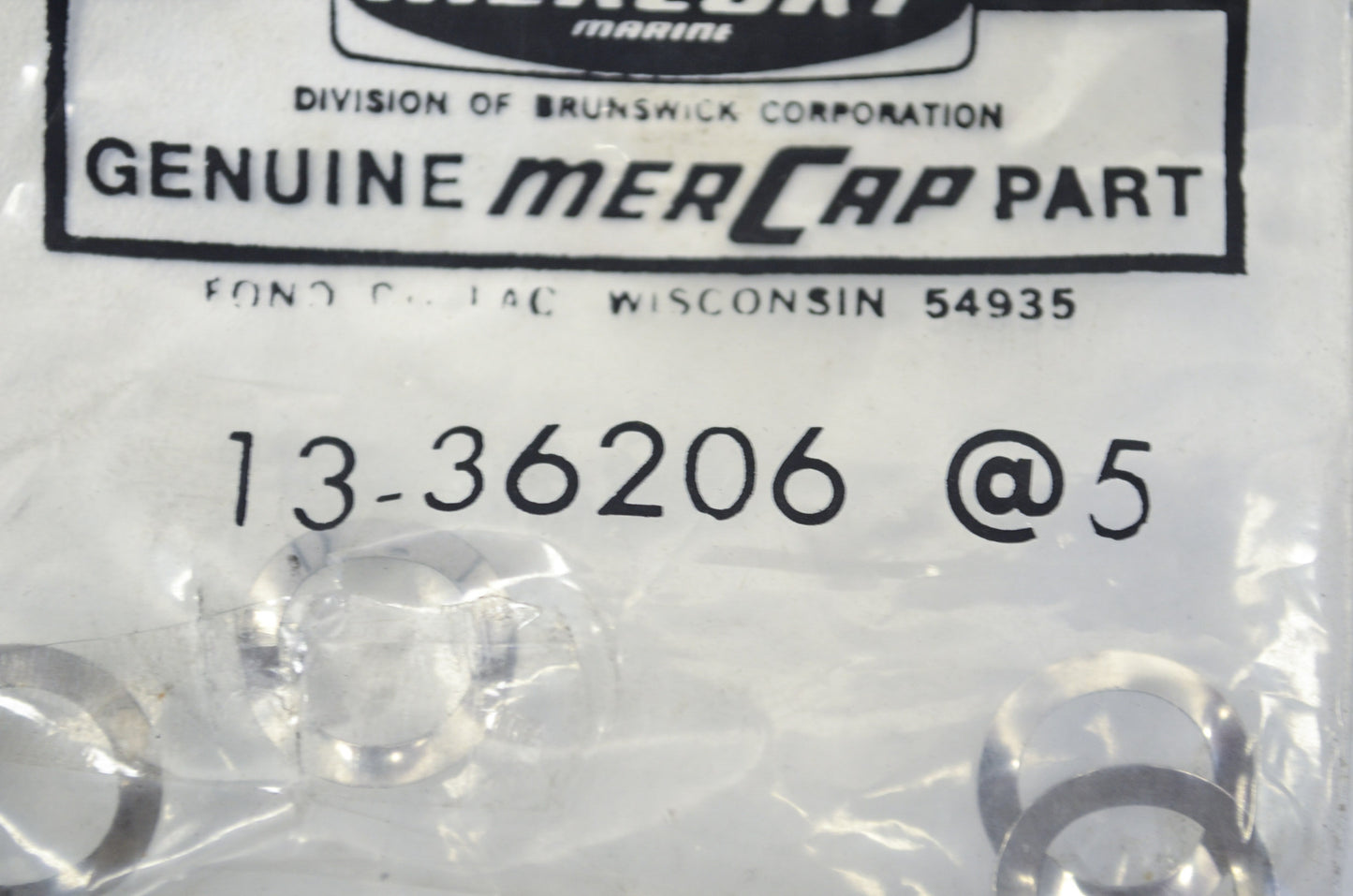 New OEM Mercury Wave Washers Qty 3 Mariner Motorguide NOS