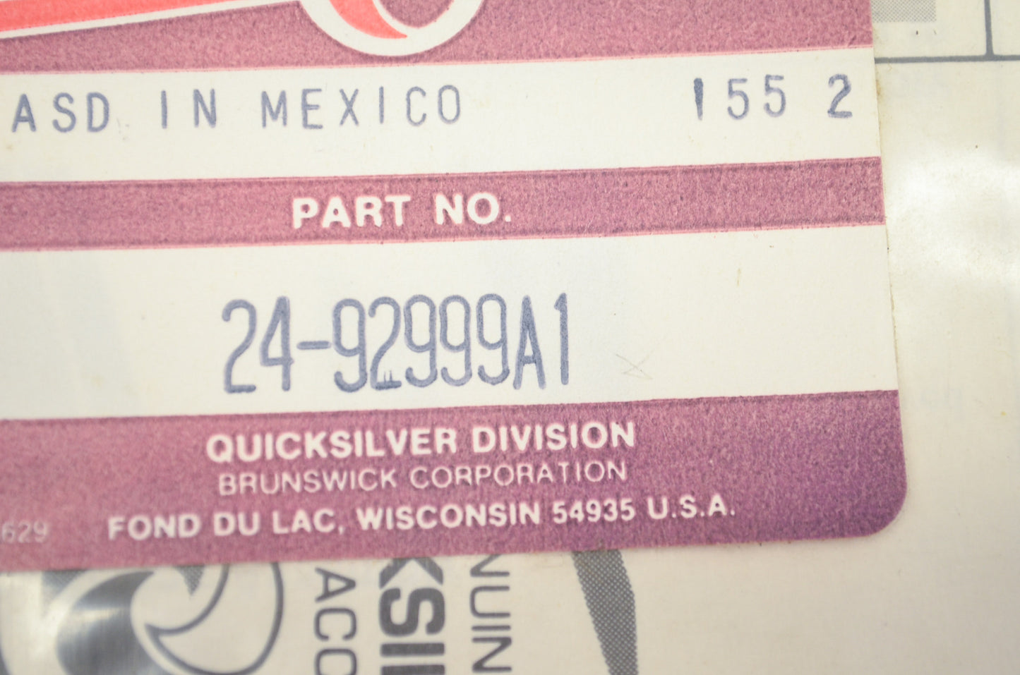 New OEM Mercury 24-92999A1 Spring Assy Kit NOS