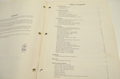 OEM Arctic Cat 0153-179 1978 Troubleshooting Guide