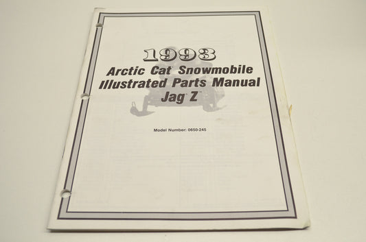 OEM Arctic Cat 2254-871 Parts Book 93 Jag Z