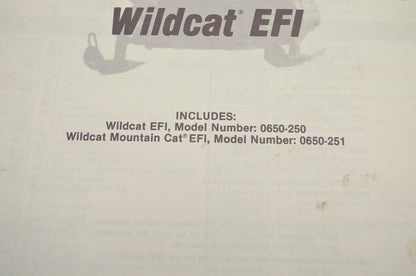 OEM Arctic Cat 2254-865 Parts Book 93 Wc Efi Wc Efi Mc