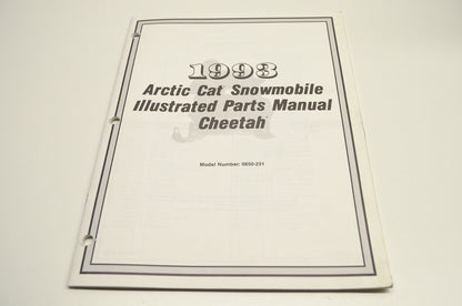 OEM Arctic Cat 2254-863 Parts Book 93 Cheetah