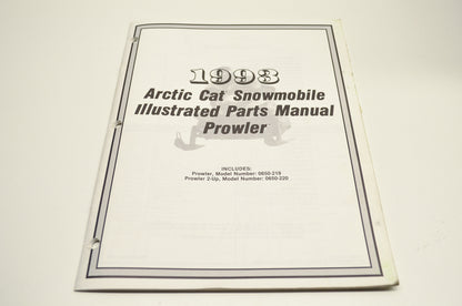 OEM Arctic Cat 2254-857 Parts Book 93 Prowler Pr 2-Up