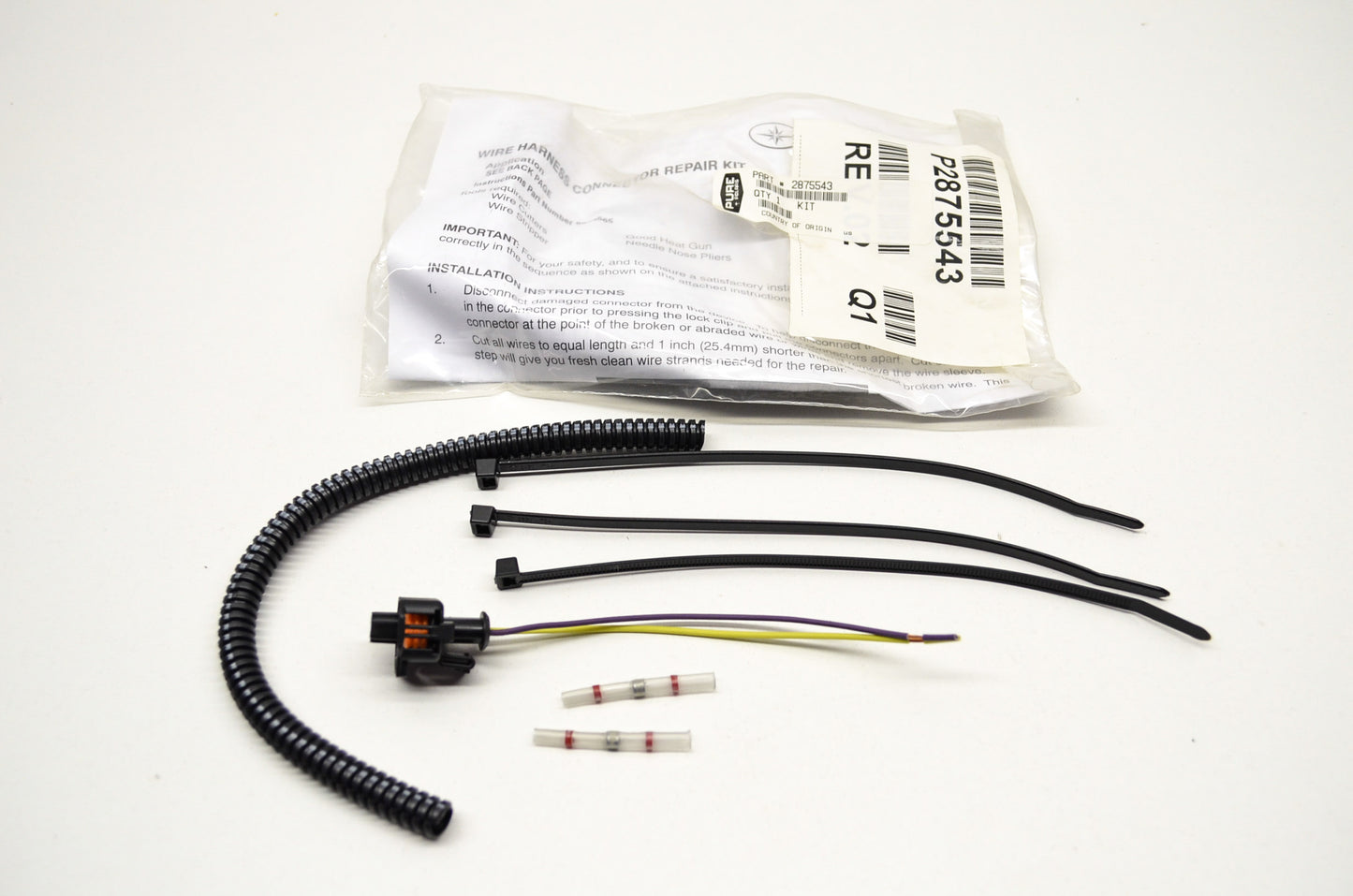 Wire Harness Connector Repair Kit NOS