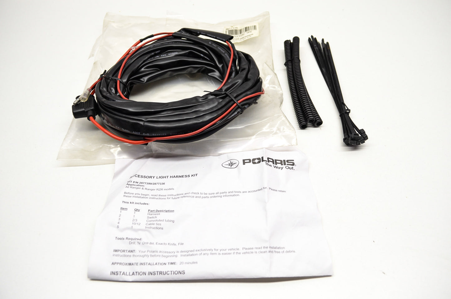 OEM Polaris 2877336 Auxiliary Light Harness NOS