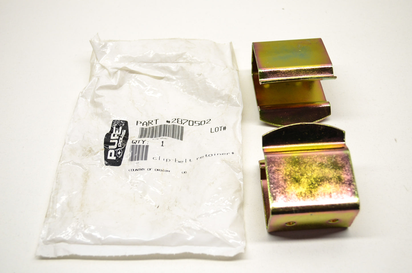 Clip Belt Retainer Qty 2 NOS