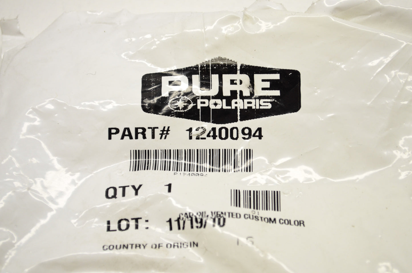 OEM Polaris 1240094 Vented/Custom Color Oil Cap NOS