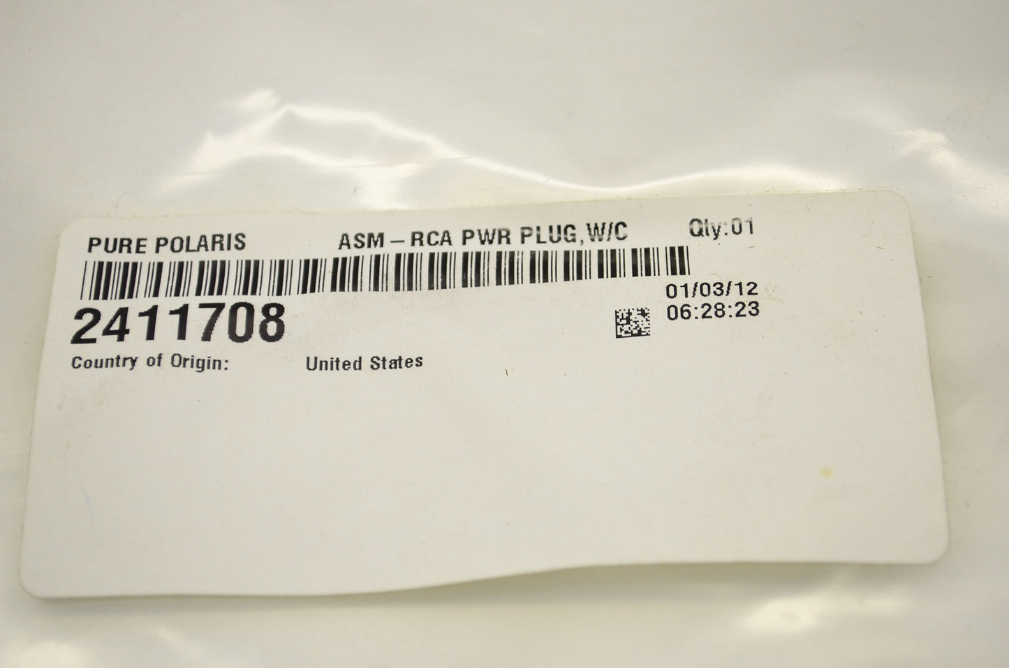 ASM-RCA Power Plug NOS