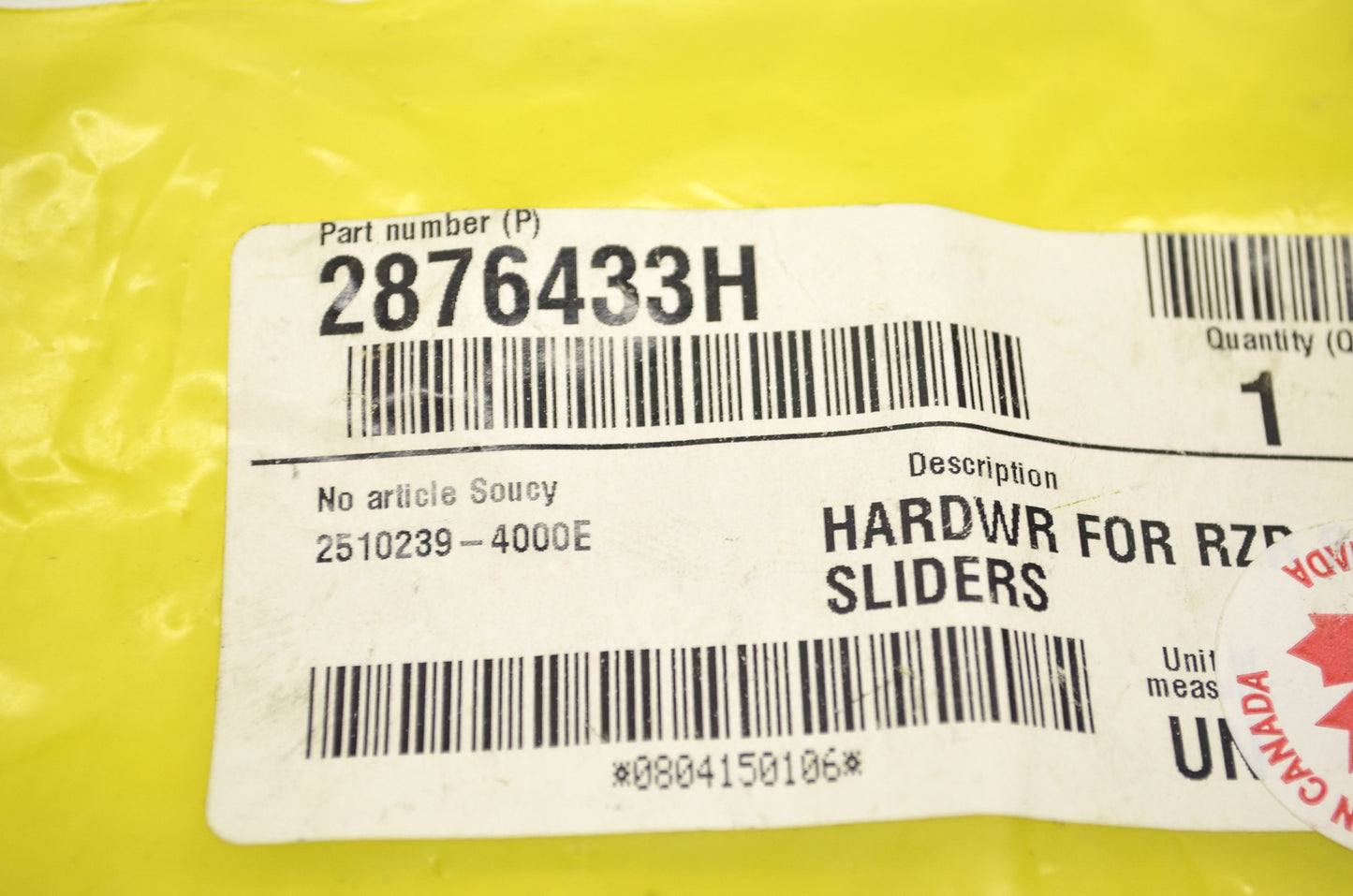 Hardware Kit for RZR Rock Slider NOS