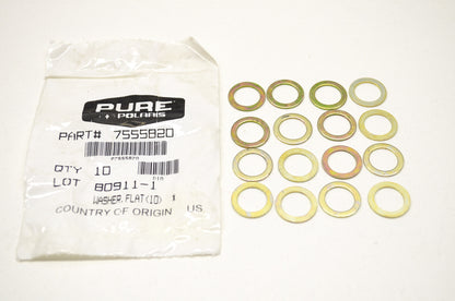 OEM Polaris 7555820 Flat Washer Qty 16 NOS