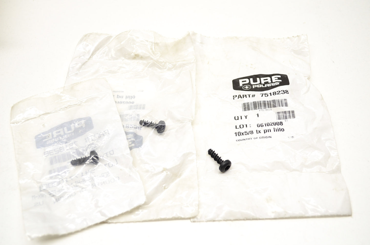 OEM Polaris 7518238 Screw 10X5/8 Qty 3 NOS