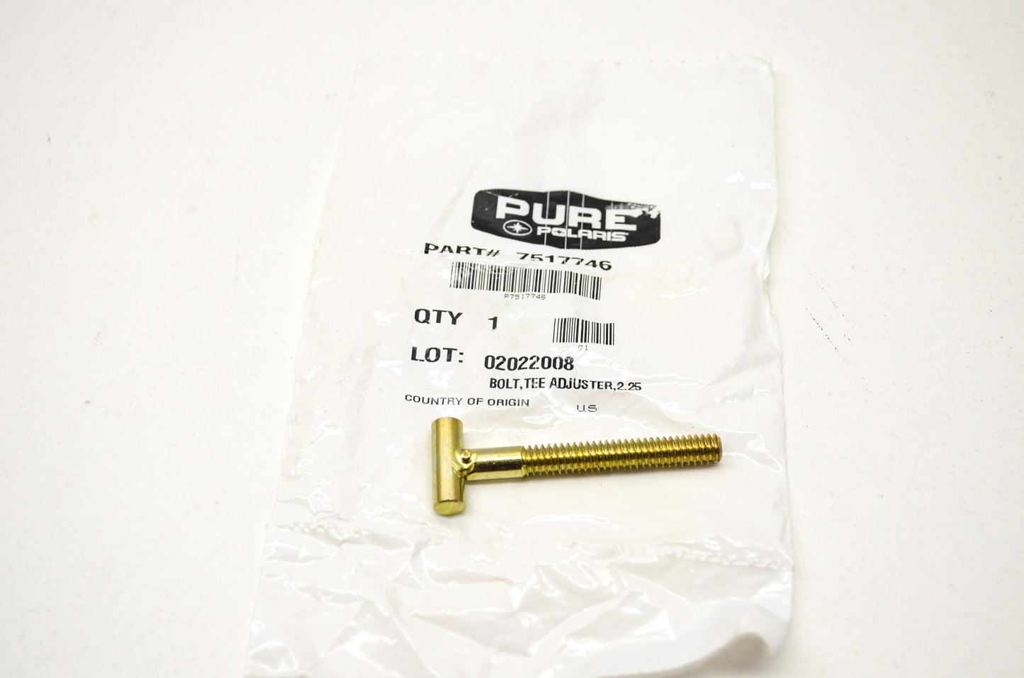 OEM Polaris 7517746 Tee Adjuster Bolt 2.25 NOS