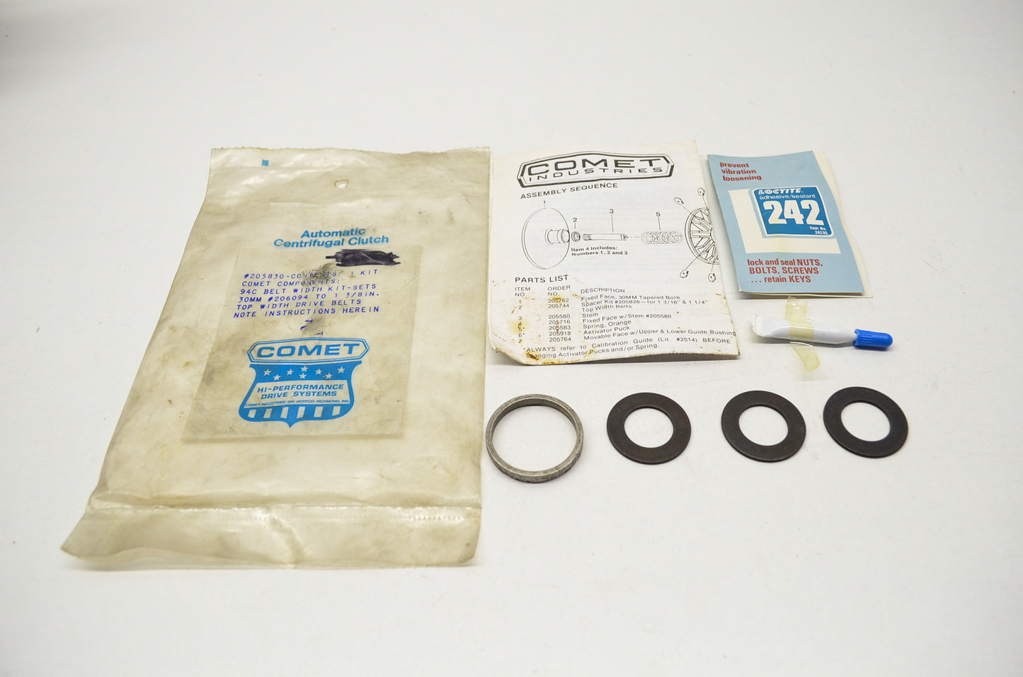 Comet 205830 Belt Spacer Kit NOS