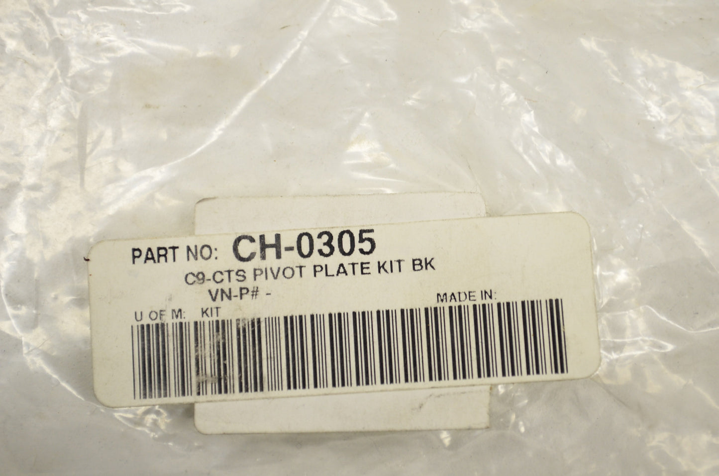 C9-CTS Pivot Plate Kit NOS