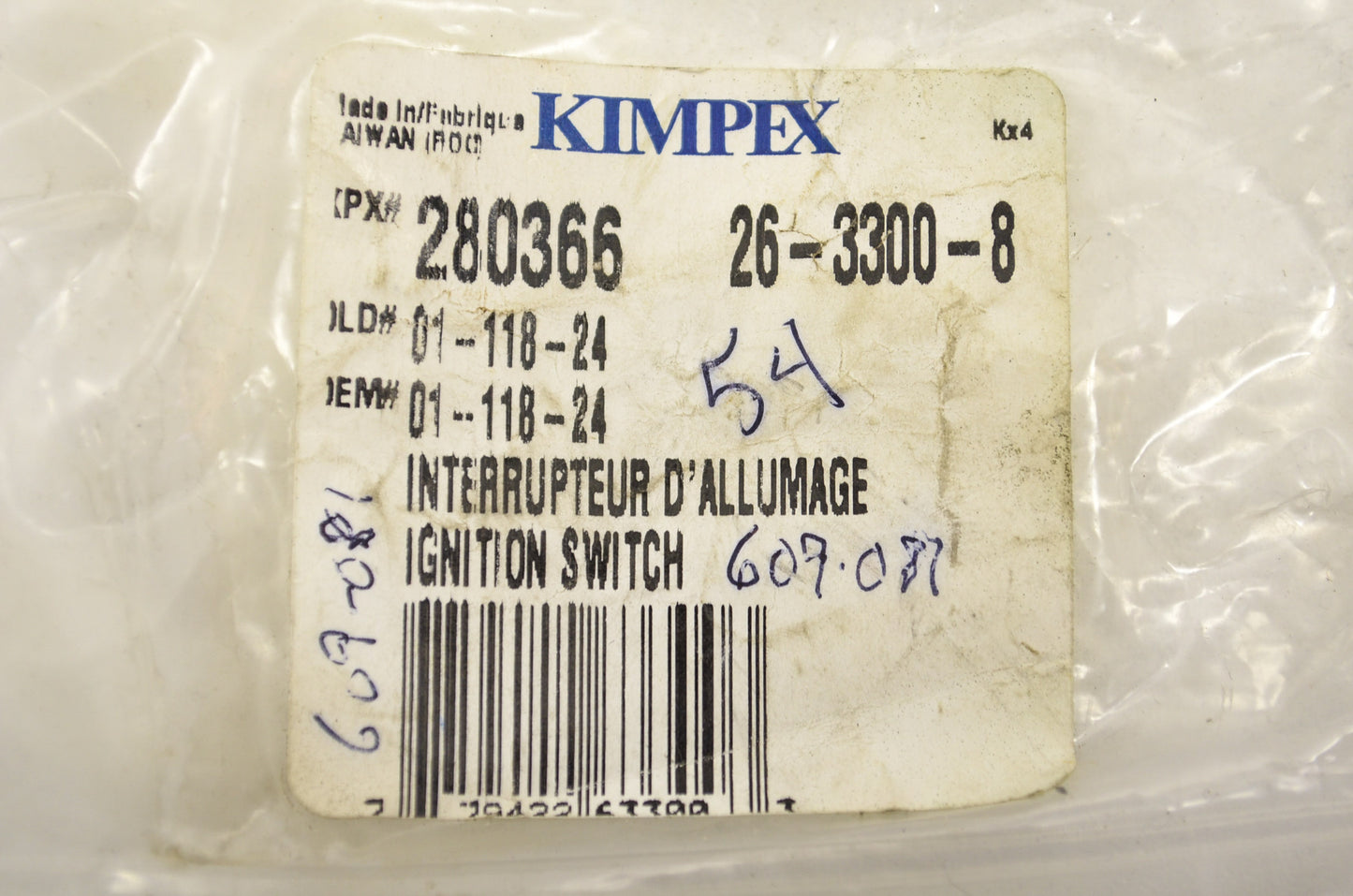 Ignition Switch Arctic Cat NOS
